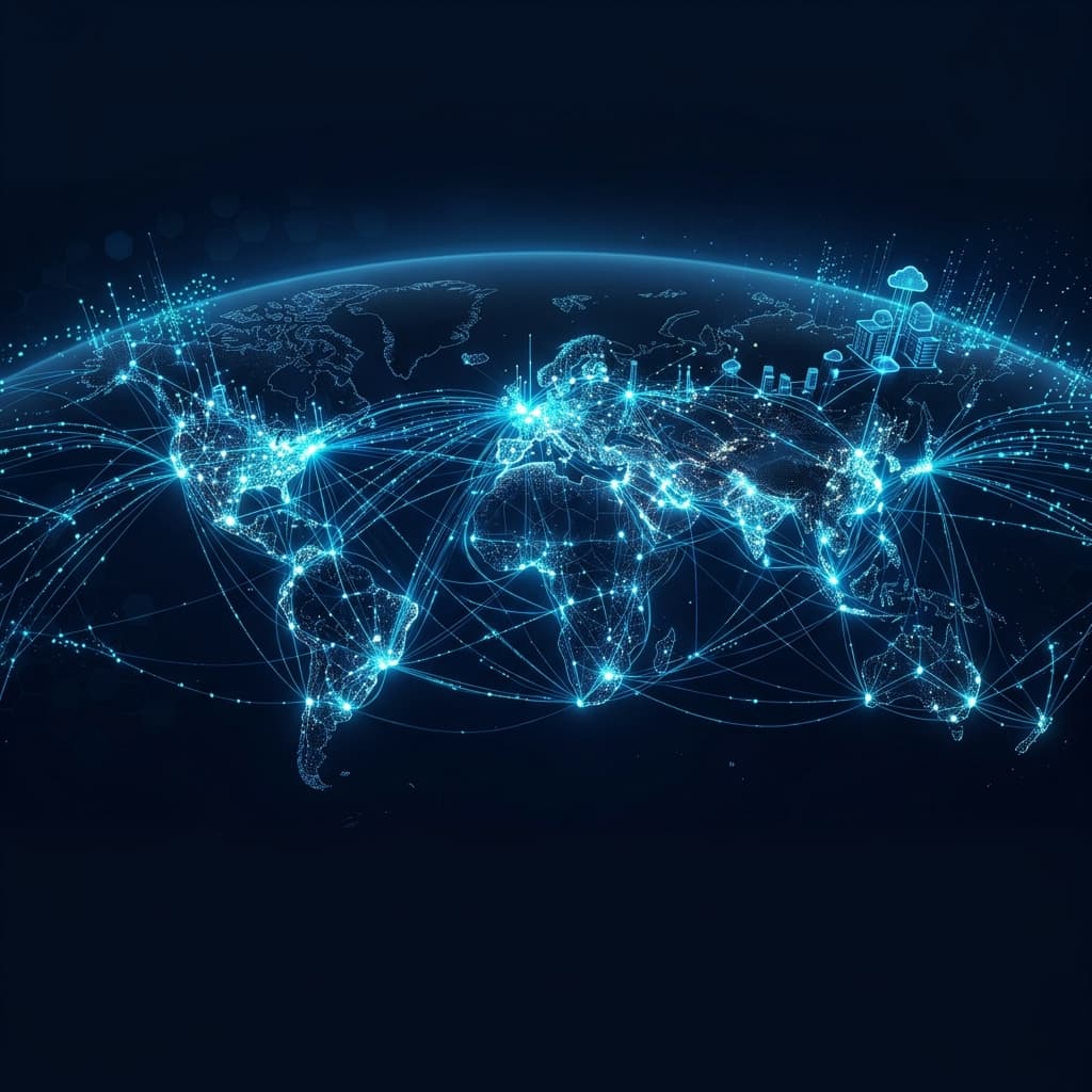Cloud infrastructure background